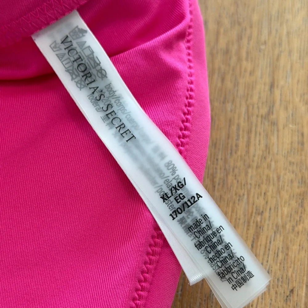 Victoria's Secret XL Bright Pink Triangle Bikini Top - Picture 5 of 7
